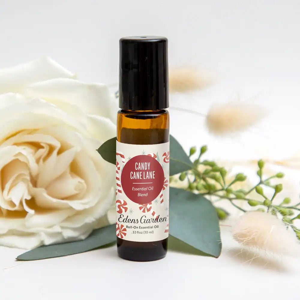 Candy Cane Lane Essential Oil Roll-On – Promotes Tension Relief With A Cheerful Holiday Aroma
